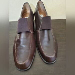 Women Brown Leather Loafers